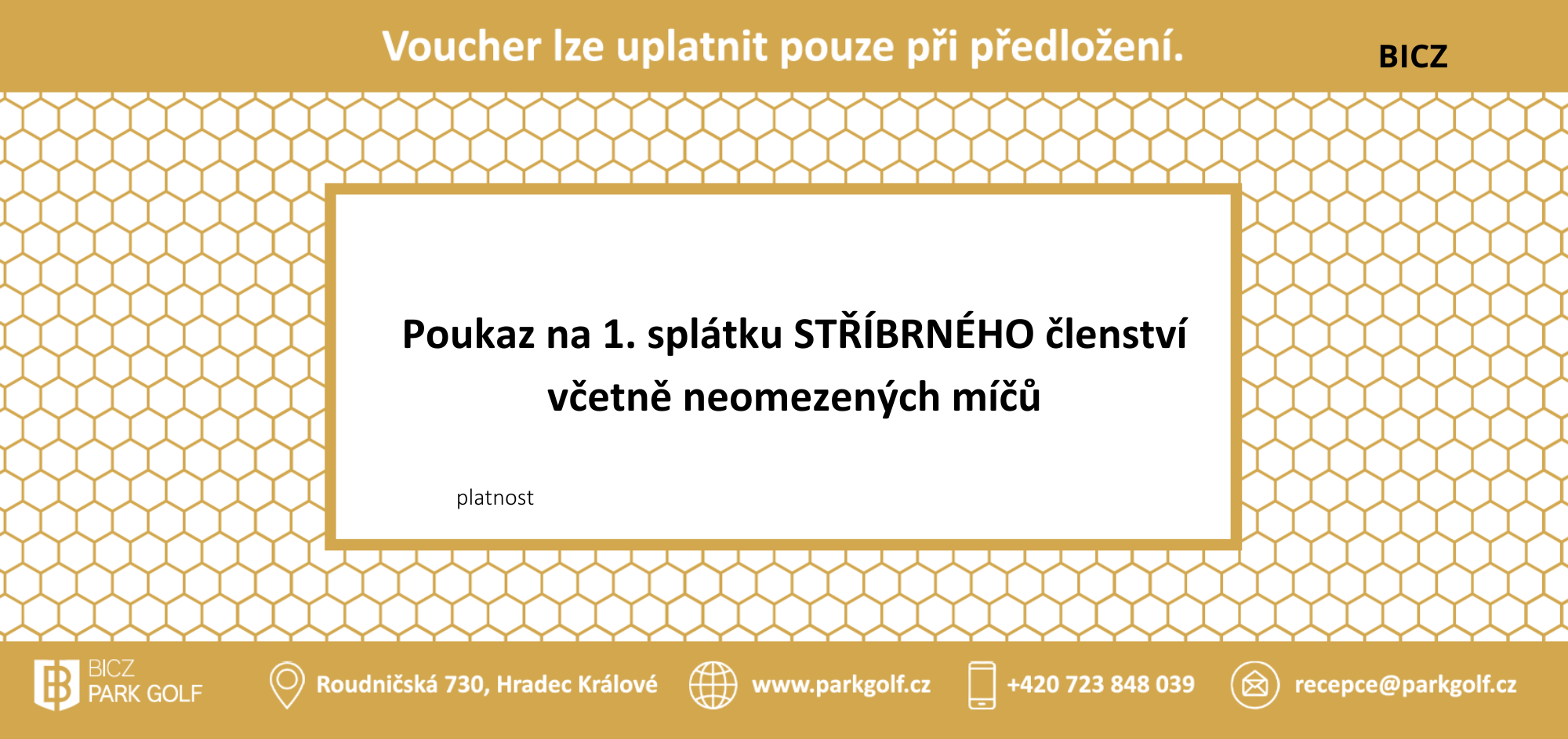 VOUCHER stříbrné členství